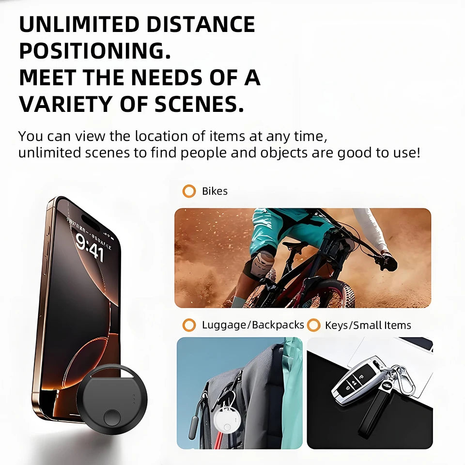 Acceo Smart Anti-Lost Tag Bluetooth GPS Tracker Work with Apple Find My App Key Finder for Keys Wallet Luggage Bag Pet Tracker