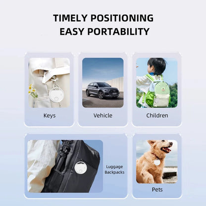Acceo Smart Anti-Lost Tag Bluetooth GPS Tracker Work with Apple Find My App Key Finder for Keys Wallet Luggage Bag Pet Tracker